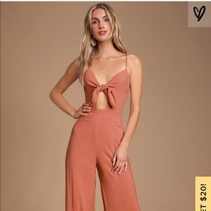 NEW WITH TAGS - Lulus tie front jumpsuit